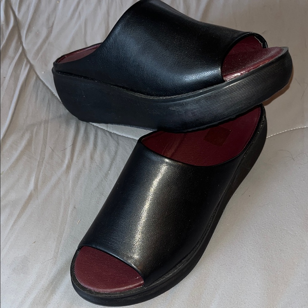 Black Women's Slide wedge Sandals size 41